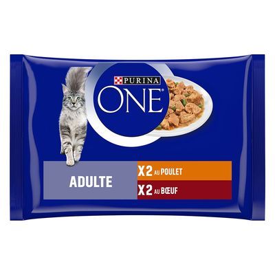 Purina ONE Sensitive Sterilised mix smaków w sosie adult 85 g × 12
