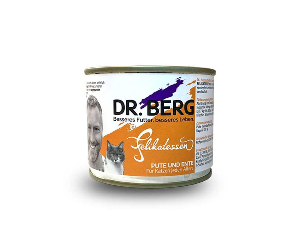 Dr.Berg Felikatessen indyk, kaczka adult 200 g