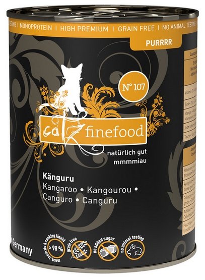 Catz Finefood Purrrr Sensitive kangur w bulionie adult 400 g