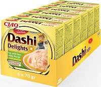 Inaba Ciao Dashi Delights mix smaków w bulionie 70 g × 6