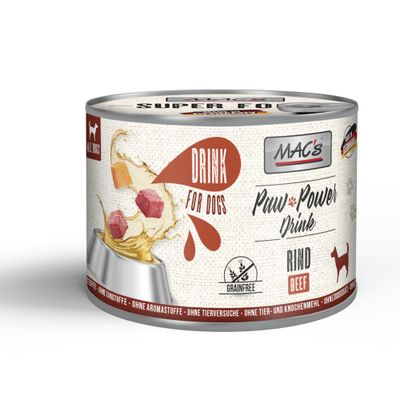 MAC's Dog Paw Power Drink wołowina 185 g × 12