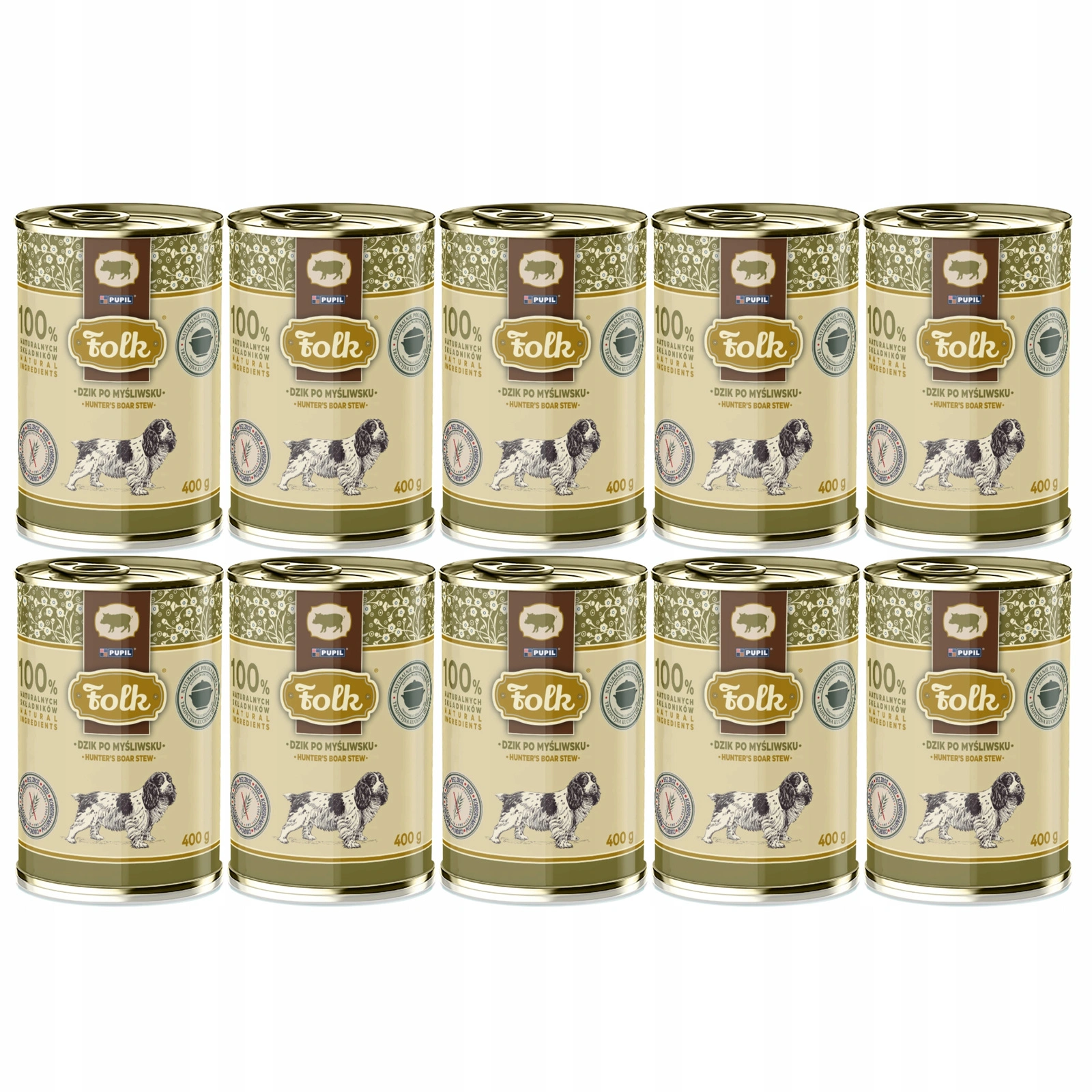Folk dzik adult 400 g × 10