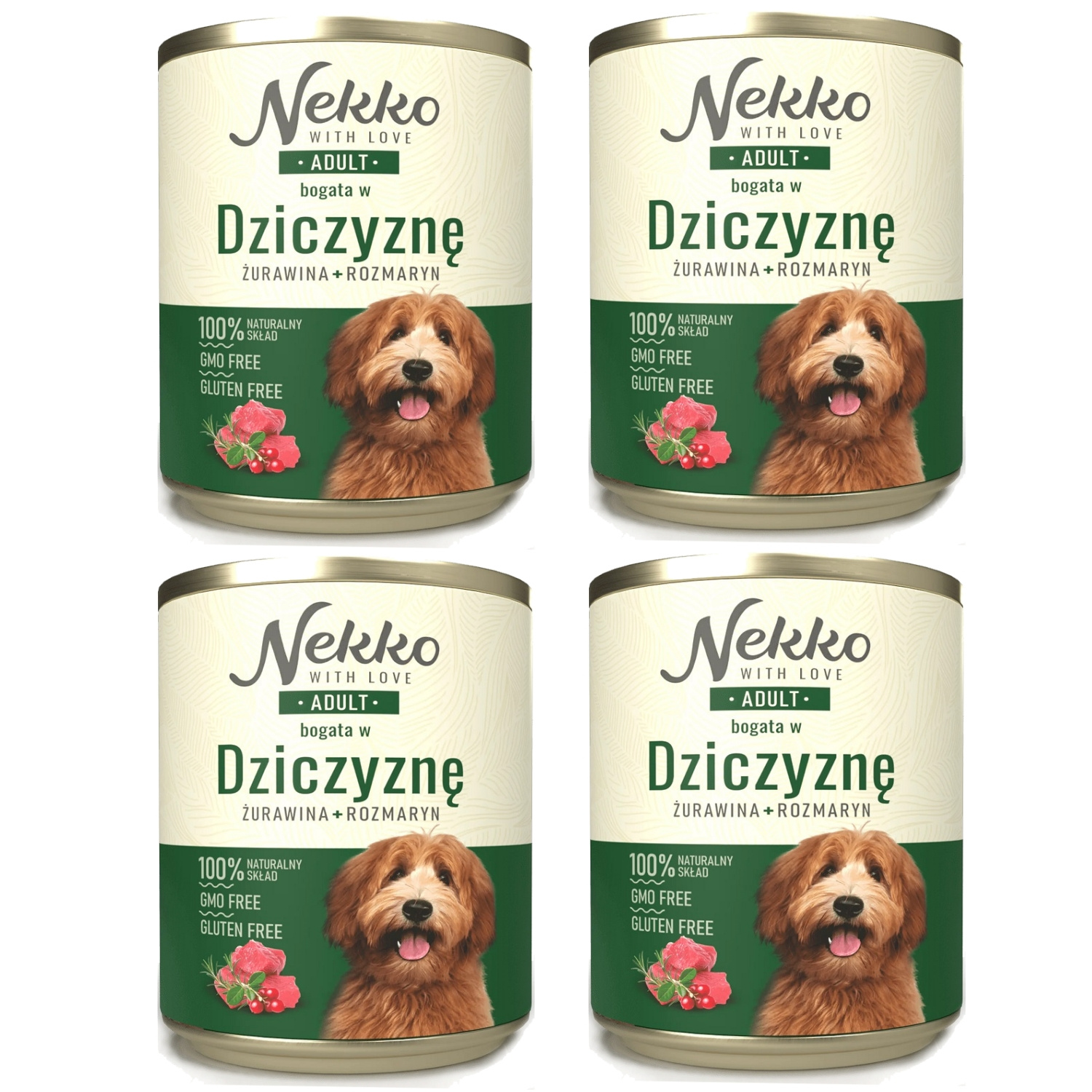Nekko dziczyzna adult 800 g × 4