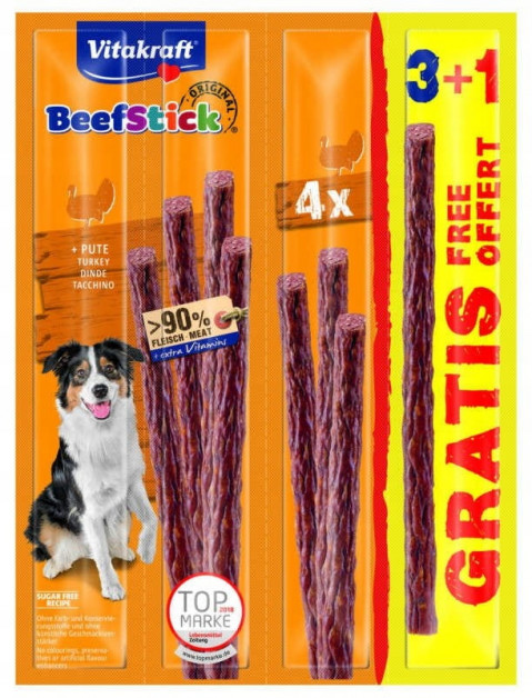 Vitakraft Beef-Stick indyk 12 g × 4