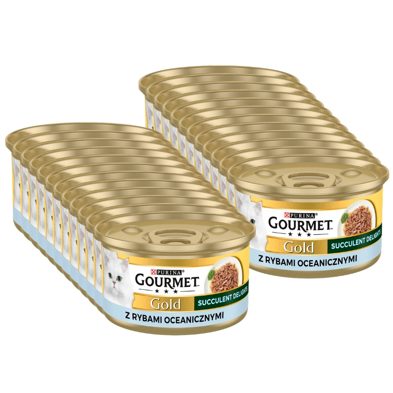 Purina Gourmet Gold ryby kawałki adult 85 g × 24