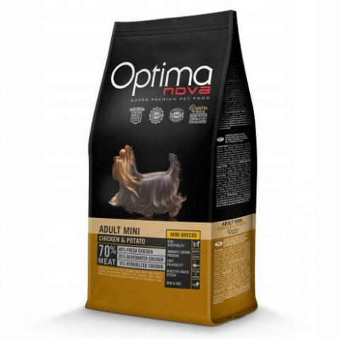Optimanova kurczak adult małe rasy 2 kg