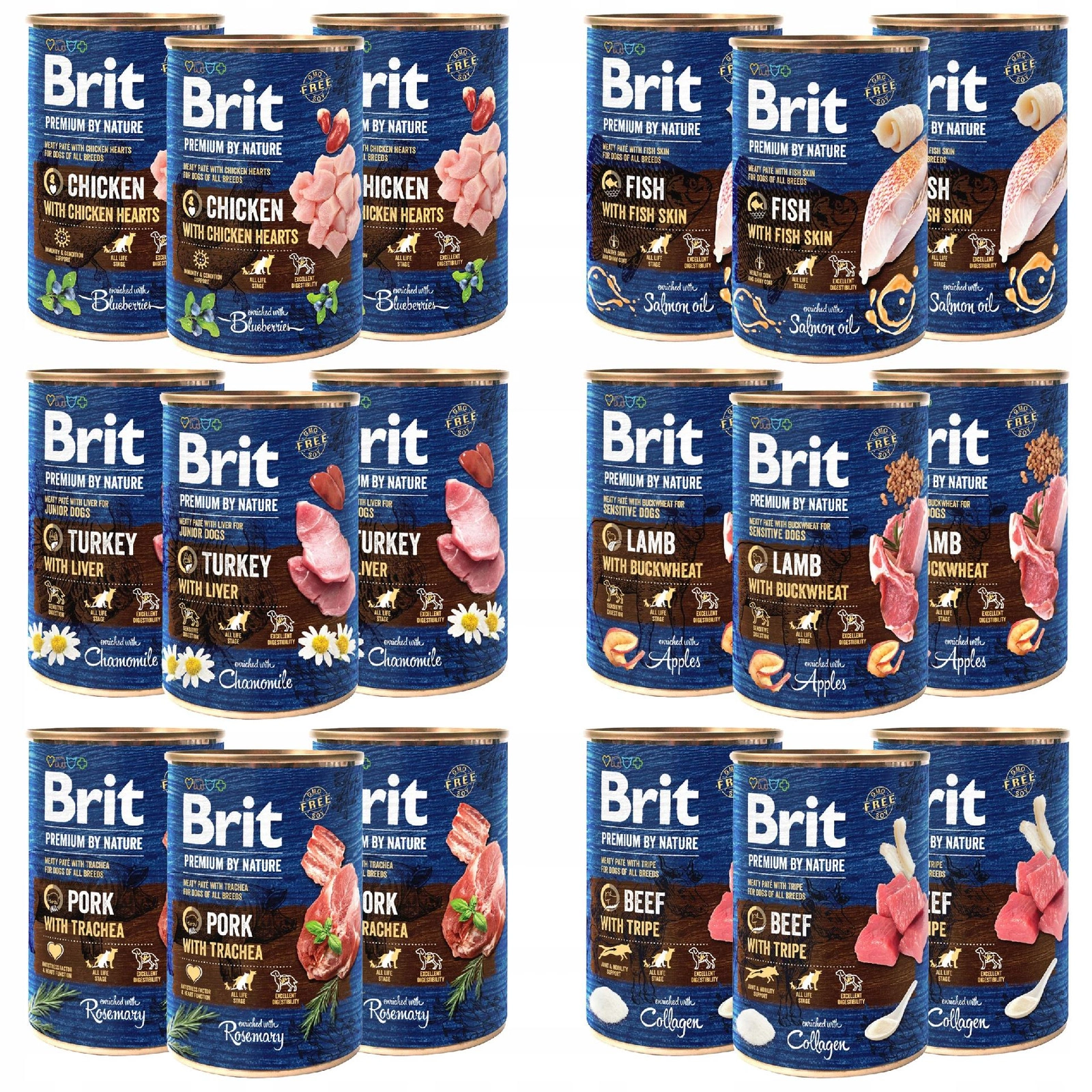 Brit By Nature 400 g × 18