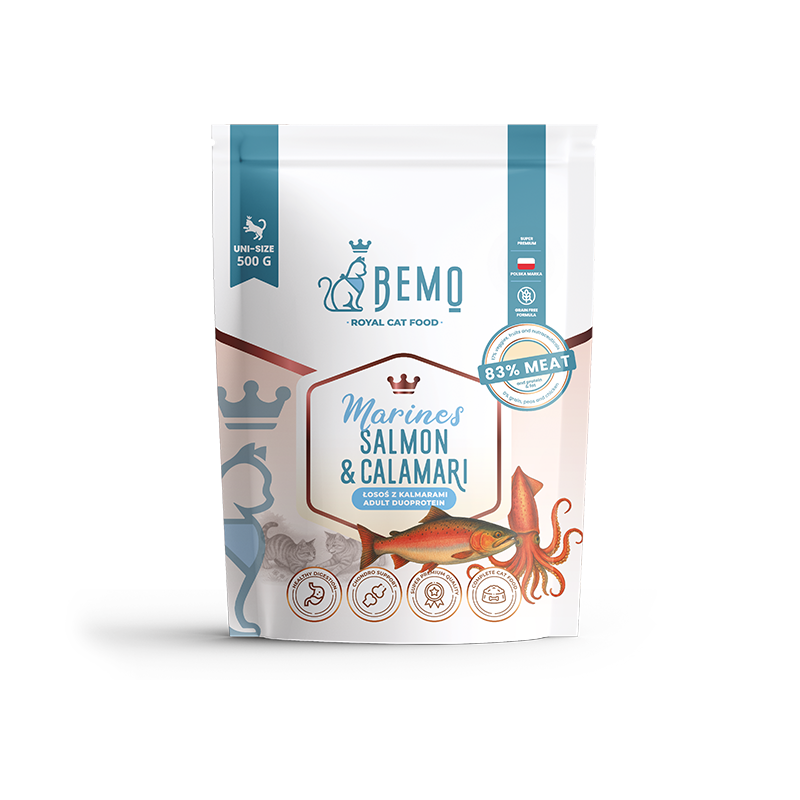 Bemo Marines łosoś, kalmary adult 500 g