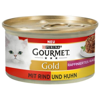 Purina Gourmet Gold Ragout mix smaków w sosie adult 85 g × 48