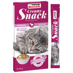 Super Beno Creamy Snack jagnięcina 15 g × 4