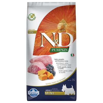 Farmina N&D Pumpkin jagnięcina adult małe rasy 7 kg × 2