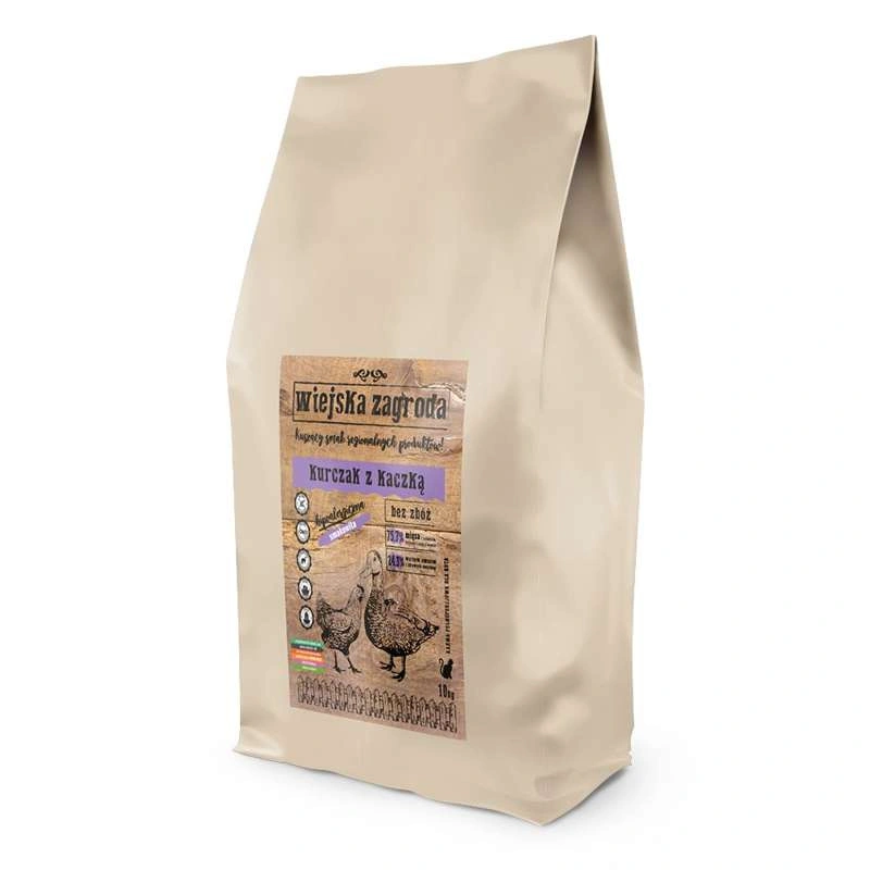 Wiejska Zagroda kaczka, kurczak adult 10 kg