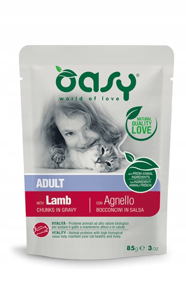 Oasy Lifestage jagnięcina w sosie adult 85 g