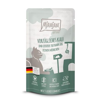 MjAMjAM Quetschie cielęcina, indyk adult 125 g × 12