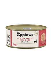Applaws kurczak, kaczka w bulionie 70 g × 12
