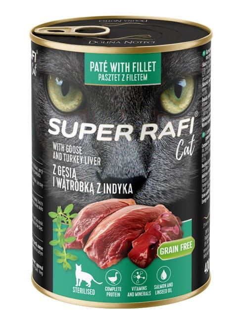 Rafi Super Rafi Sterilised gęś, indyk pasztet 400 g