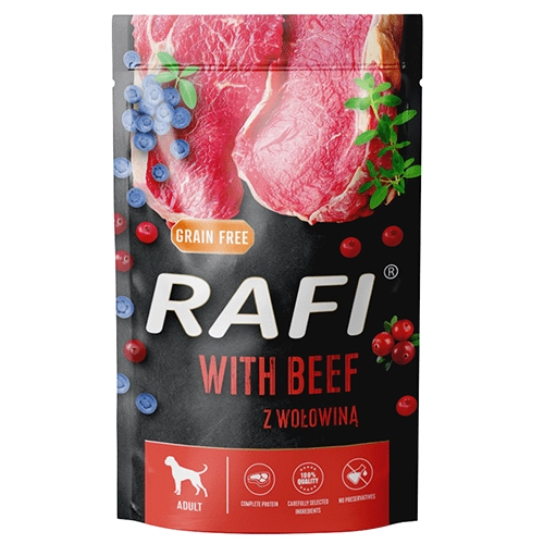 Dolina Noteci Rafi wołowina z borówką i żurawiną 500 g
