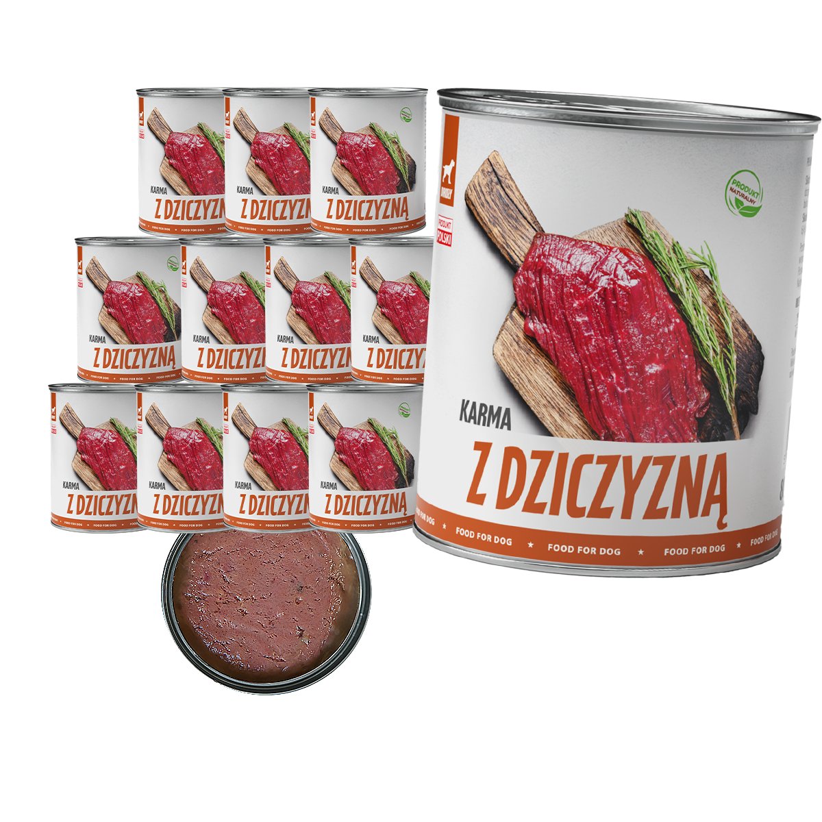 Tuf Tuf dziczyzna adult 800 g × 12