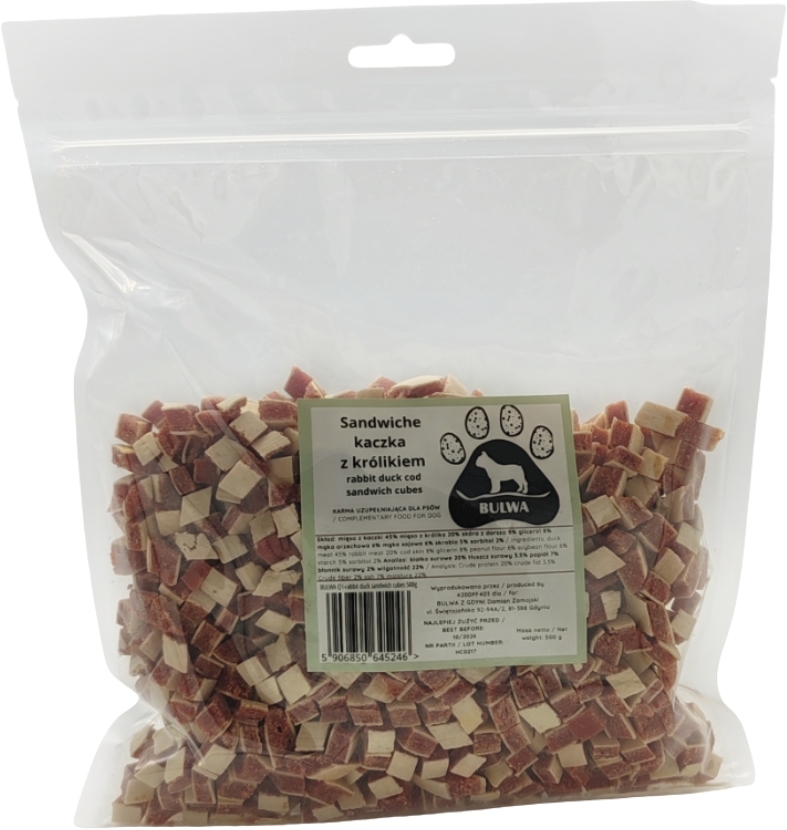 Bulwa Sandwiche kaczka, królik, dorsz 500 g