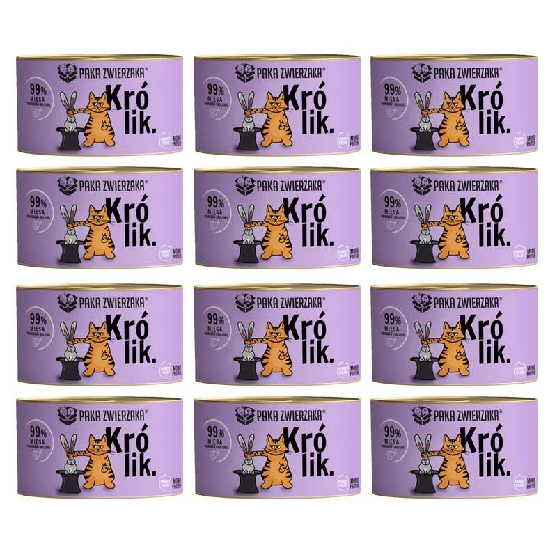 Paka Zwierzaka królik 200 g × 12