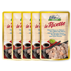 Life Dog Le Ricette tuńczyk, łosoś 95 g × 5