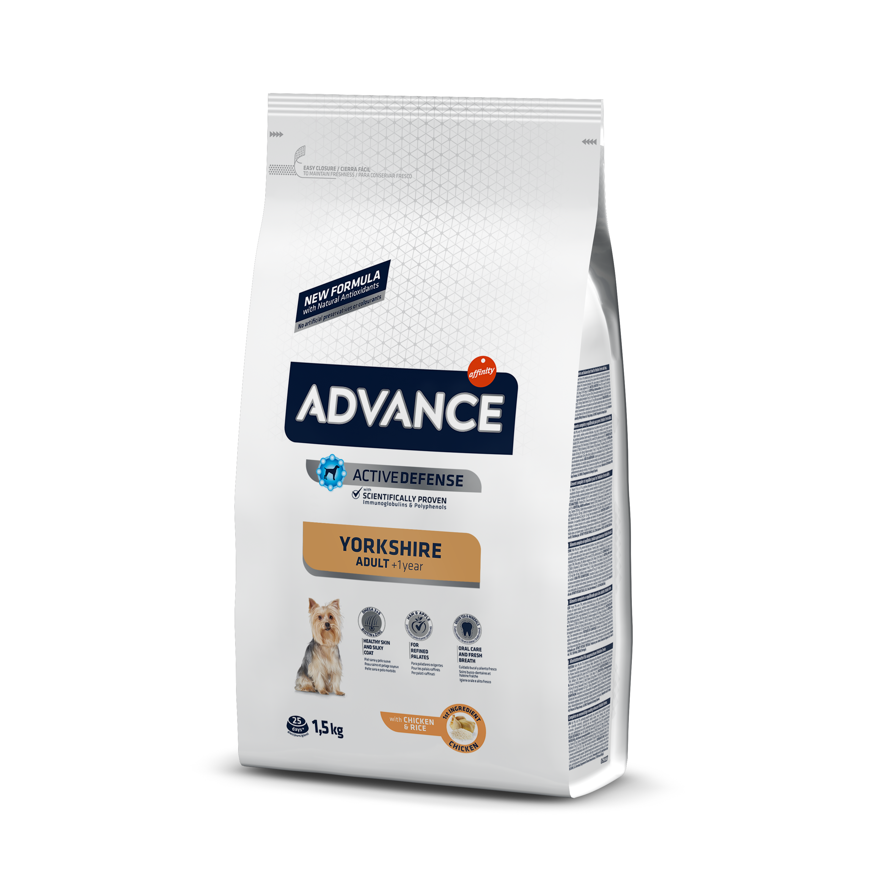 Advance Yorkshire Terrier adult małe rasy 1,5 kg