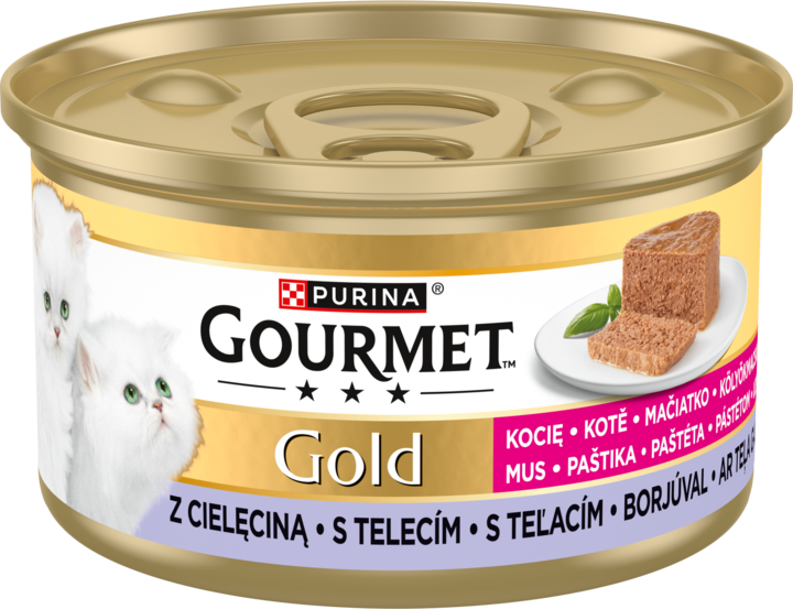 Purina Gourmet Gold cielęcina pasztet kitten 85 g