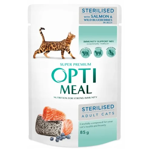 Optimeal Sterilised łosoś w galaretce 85 g