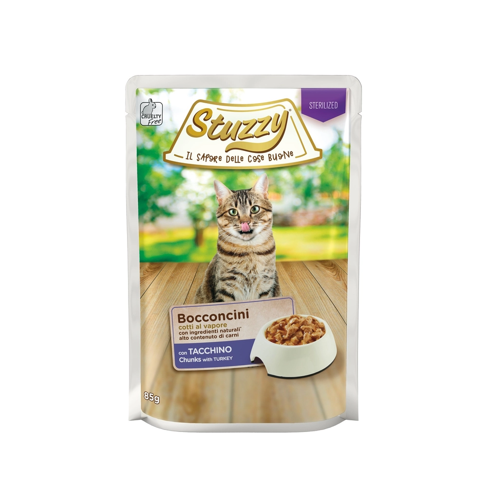 Stuzzy Bocconcini Sterilised indyk w sosie 85 g
