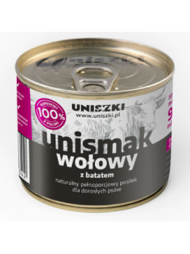 Uniszki Unismak wołowina z batatem adult 200 g