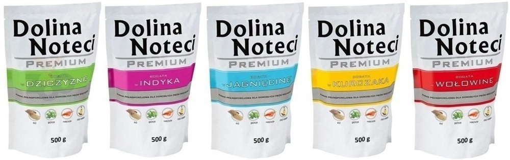 Dolina Noteci Premium dziczyzna, indyk, jagnięcina, kurczak, wołowina 500 g × 5
