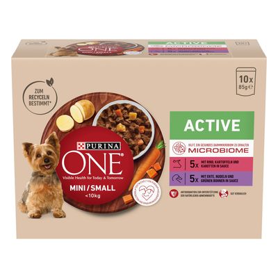 Purina ONE Mini wołowina, kaczka adult małe rasy 85 g × 10