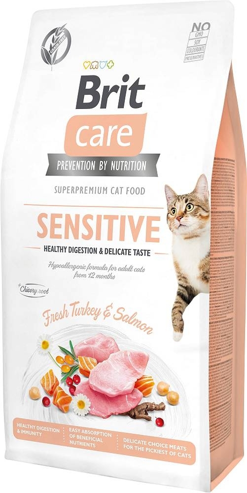 Brit Care Sensitive indyk, łosoś adult 7 kg