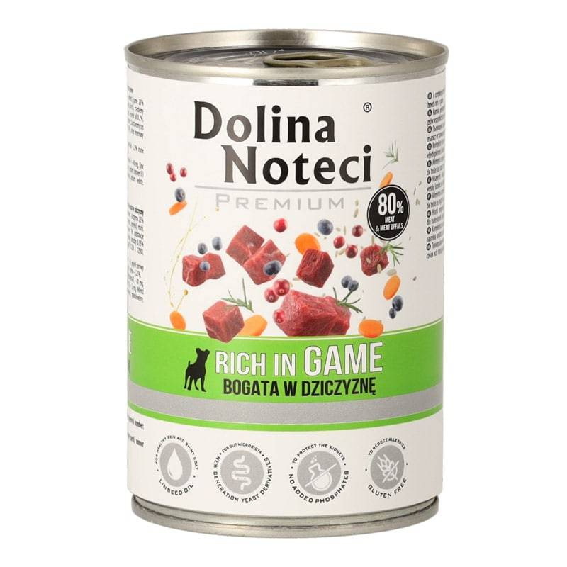 Dolina Noteci Premium dziczyzna z ryżem adult 400 g