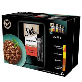 Sheba Selection mix smaków w sosie adult 85 g × 12