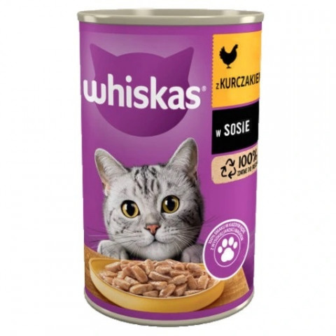 Whiskas kurczak w sosie adult 400 g