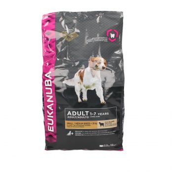 Eukanuba jagnięcina adult małe i średnie rasy 2,5 kg