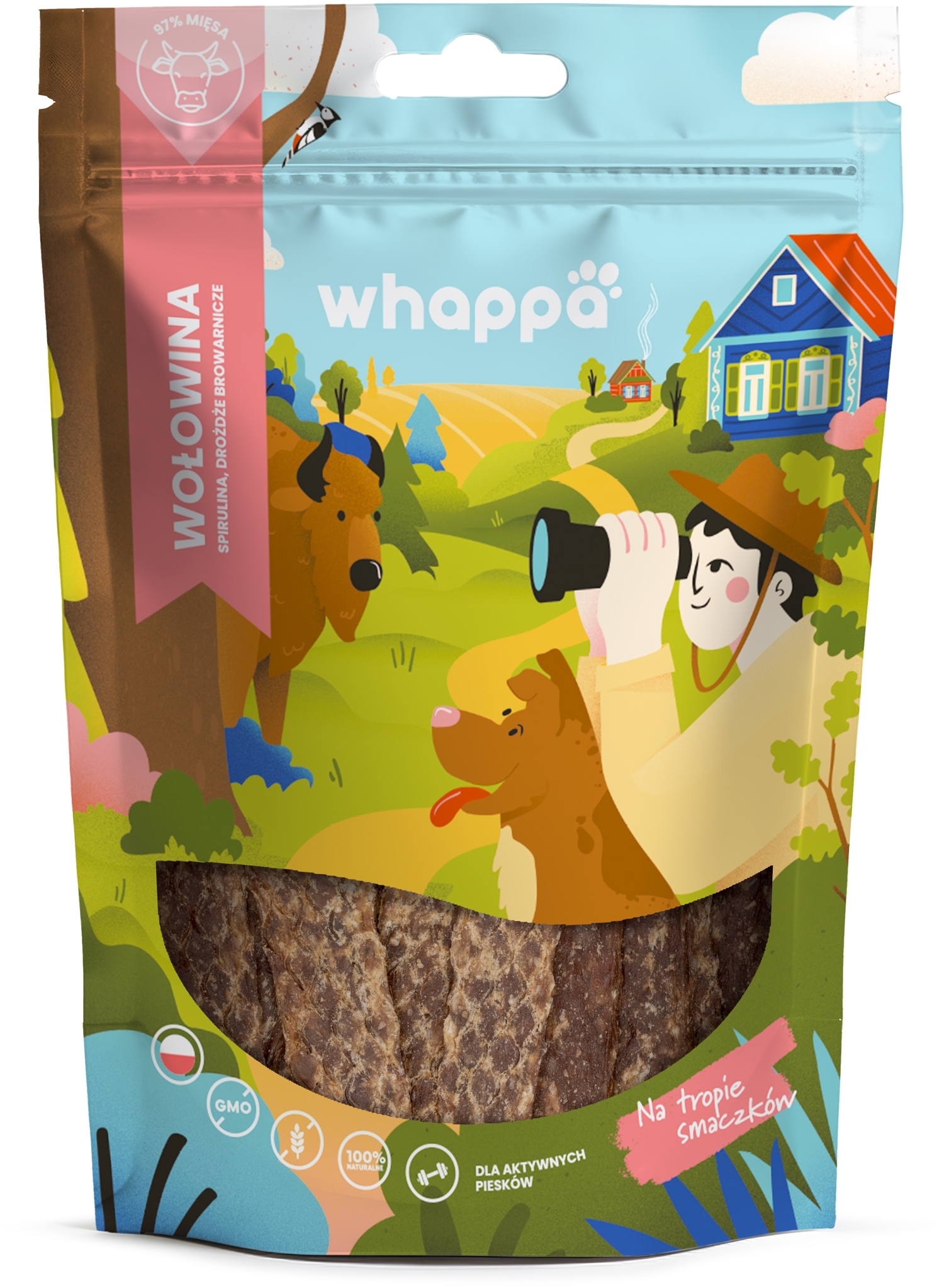Whappa Funkcjonalne paski wołowina 70 g