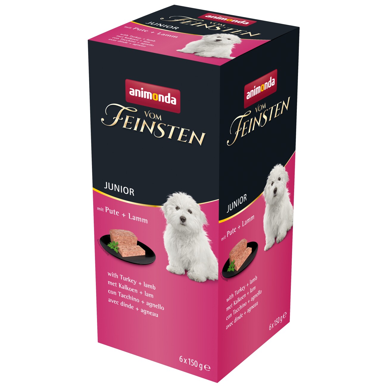 Animonda Vom Feinsten indyk, jagnięcina junior 150 g × 6