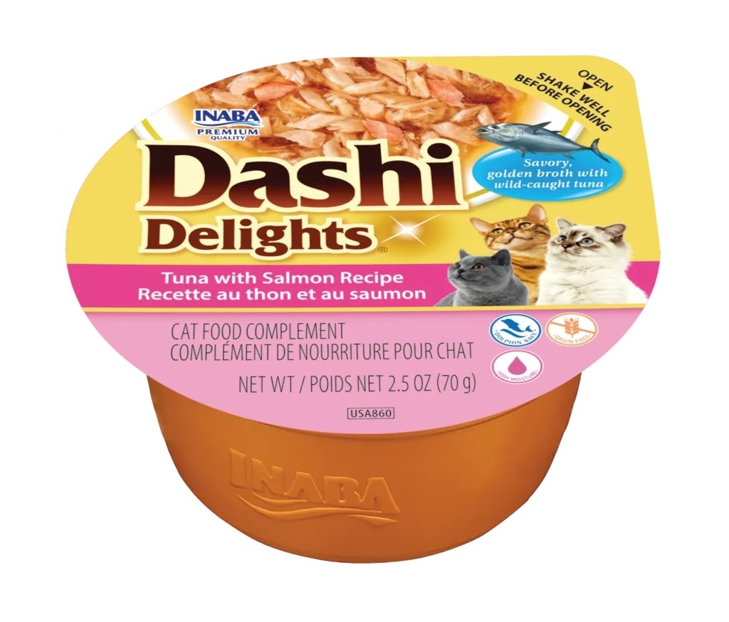 Inaba Dashi Delights Sensitive tuńczyk, łosoś w bulionie adult 70 g