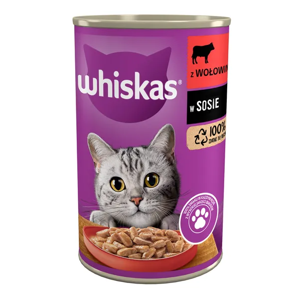 Whiskas wołowina w sosie adult 400 g