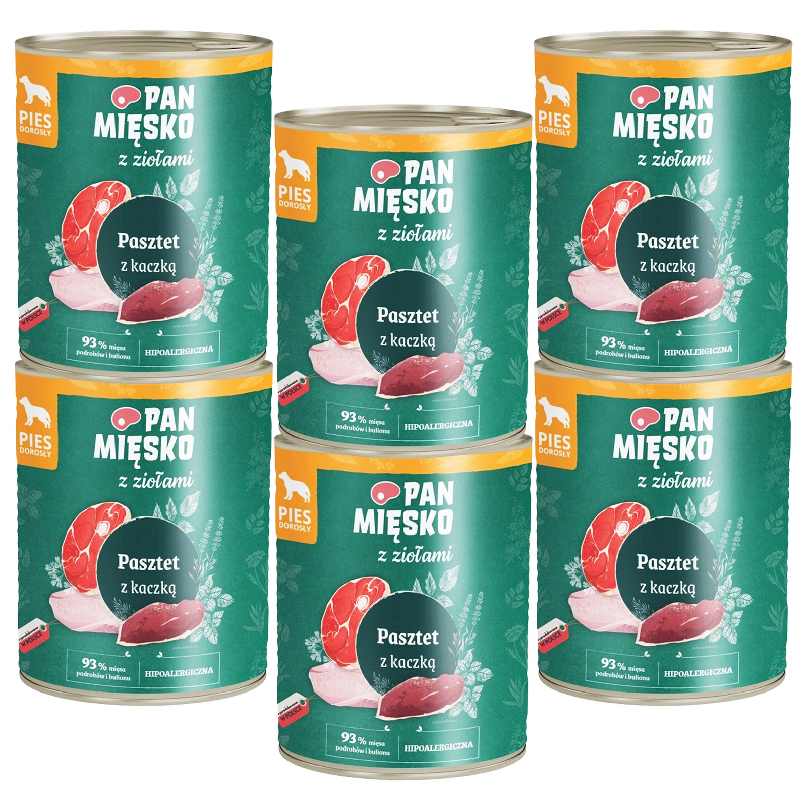 Pan Mięsko z Ziołami kaczka 800 g × 6