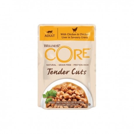 Wellness CORE Tender Cuts kurczak w sosie adult 85 g