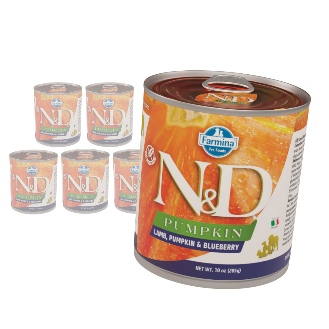 Farmina N&D jagnięcina z dynią i borówką 285 g × 6
