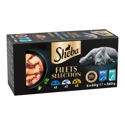 Sheba Filets mix smaków w sosie 60 g × 6