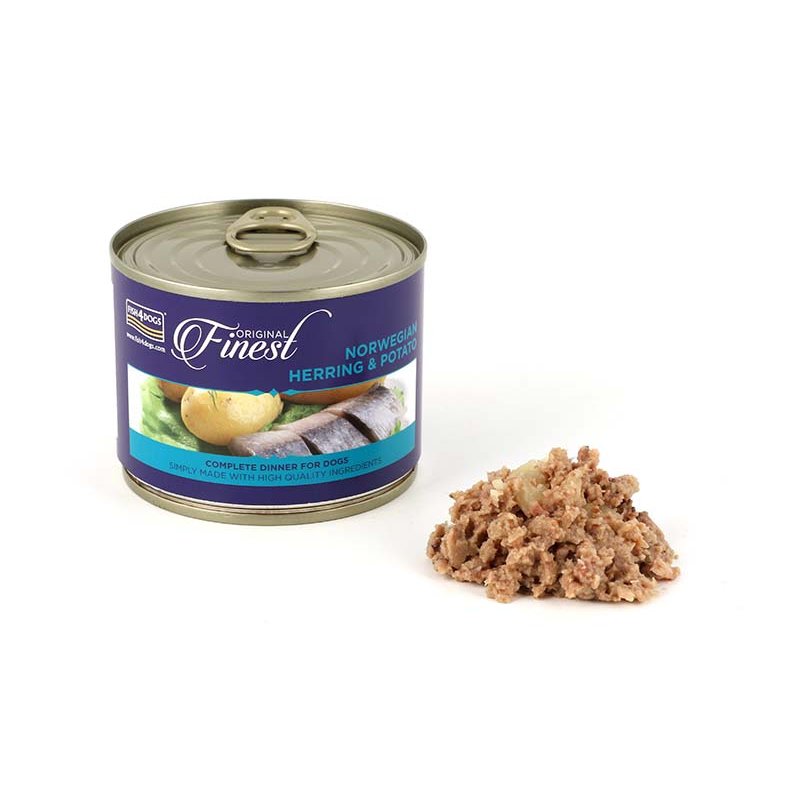Fish4Dogs Finest śledź adult 185 g