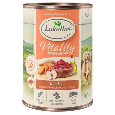 Lukullus Vitality dziczyzna adult 400 g × 6