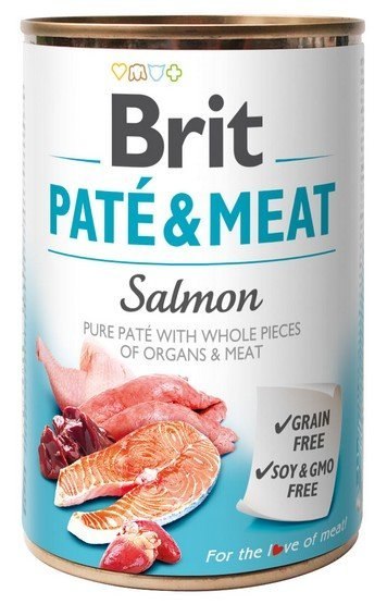 Brit Pate & Meat łosoś 800 g