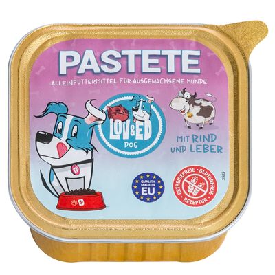 Lov&Ed drób, jagnięcina, kurczak, wołowina, wątróbka 150 g × 12