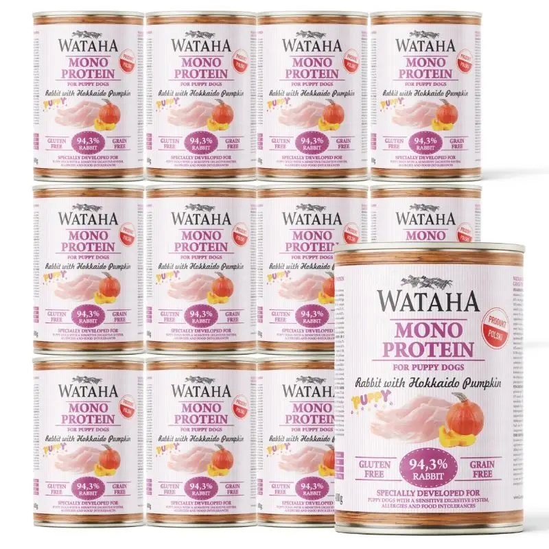 Wataha MONO PROTEIN królik z dynią junior 400 g × 12